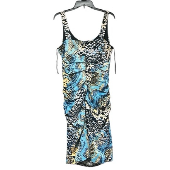 Signature by Sangria Vibrant Sleeveless Ruched Dress - Picture 2 of 11